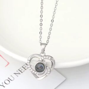 "I Love You" in 100 languages Projection Necklace